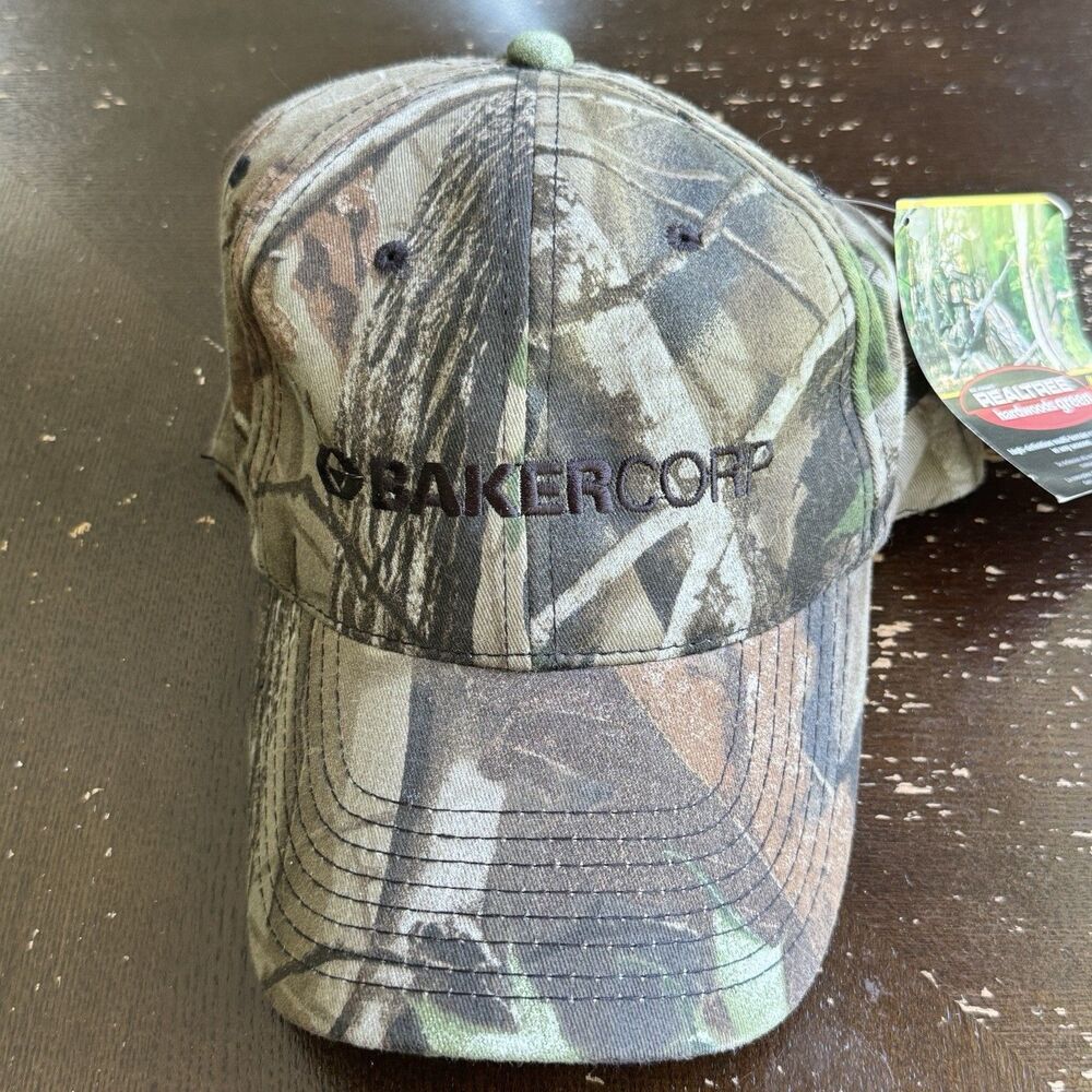 Bakercorp Realtree Strap Back Hat Camo Hardwoods Green Vitronic Breathable